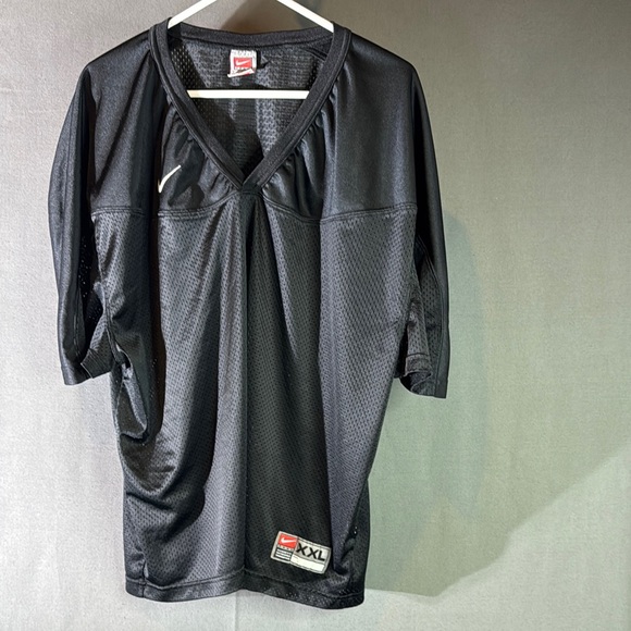 Nike Black Athletic Jersey V-Neck Mesh men’s size XXL - Picture 1 of 5